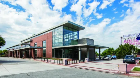 exterior of Columbia Metropolitan Convention Center