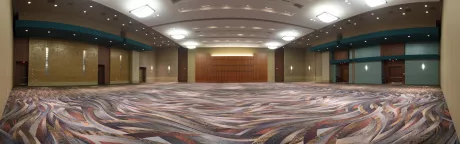 The convention center's ballroom is an elegant setting for any event