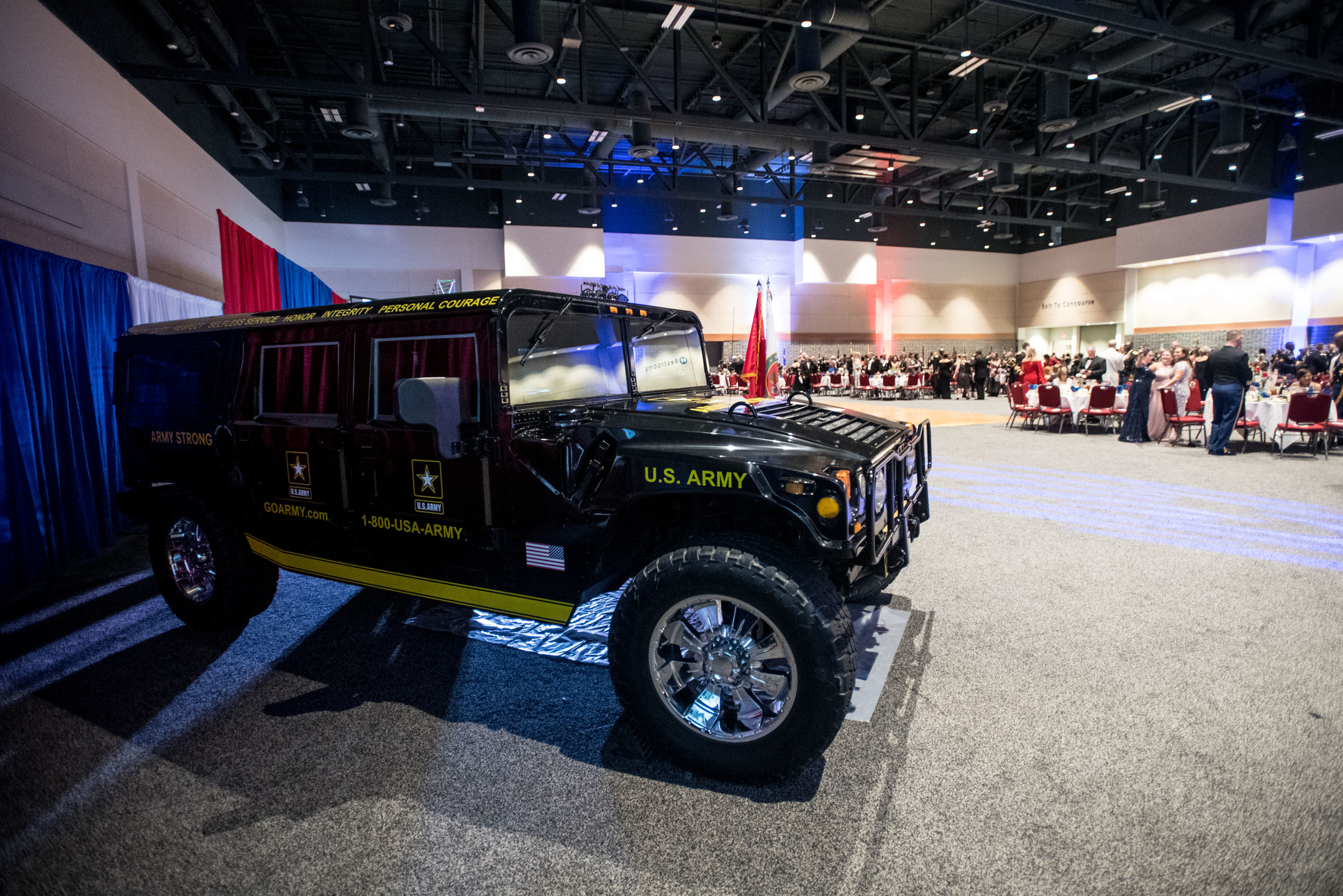 Army Truck inside Exhibit Hall